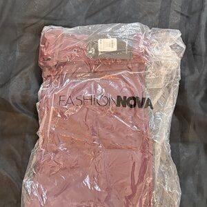 Burgundy Cute  Leather Skinny Pants